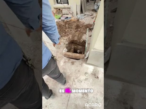 Solución para sumidero doméstico colapsado por restos de obra en Málaga