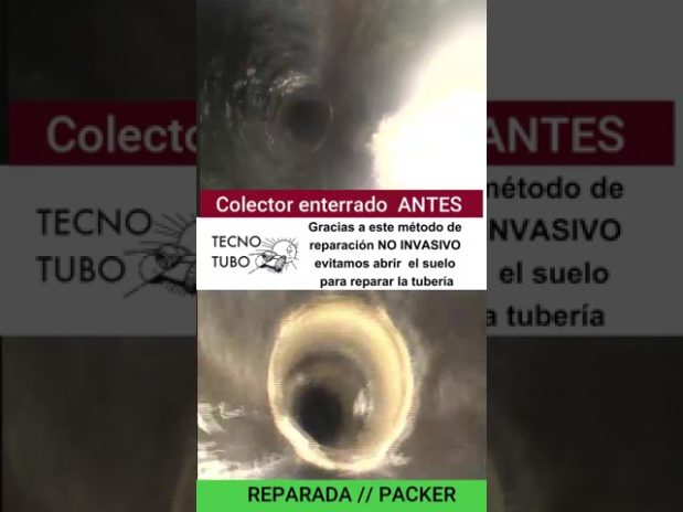 Inspección de colectores enterrados en Málaga para detectar averías y bloqueos